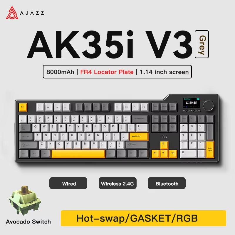Gaming Keyboard Tkl - คีย์บอร์ดเกมมิ่ง Ajazz AK35I V3/V4 MAX แบบ