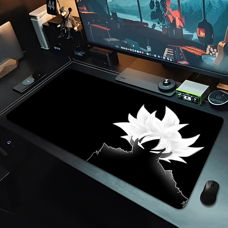 Gaming Keyboard Best - แผ่นรองเมาส์อนิเมะ DBZ สีดำ ลายดราก้อนบอล ขนาดใหญ่ สำหรับคอมพิวเตอร์