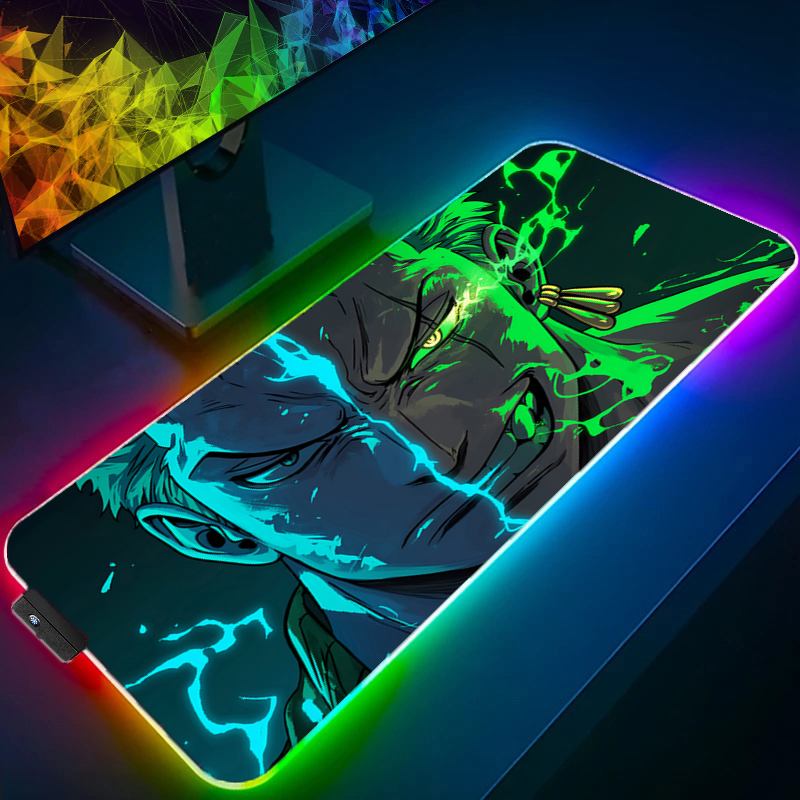 Gaming Keyboard Best - ONE PIECE Zoro Mouse Pad RGB