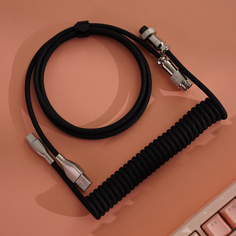 Gaming Keyboard Extension - สายเคเบิล USB แบบ Type C สำหรับคีย์บอร์ดเกมมิ่งแบบมีสปริง