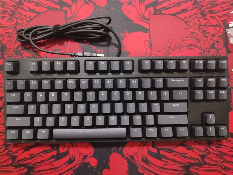 Gaming Keyboard Tkl - IKBC คีย์บอร์ดแบบมีสายวินเทจ C87 เชอร์รี่ mx สีน้ำตาลสีแดงสีดำคีย์บอร์ดแบบกลไก