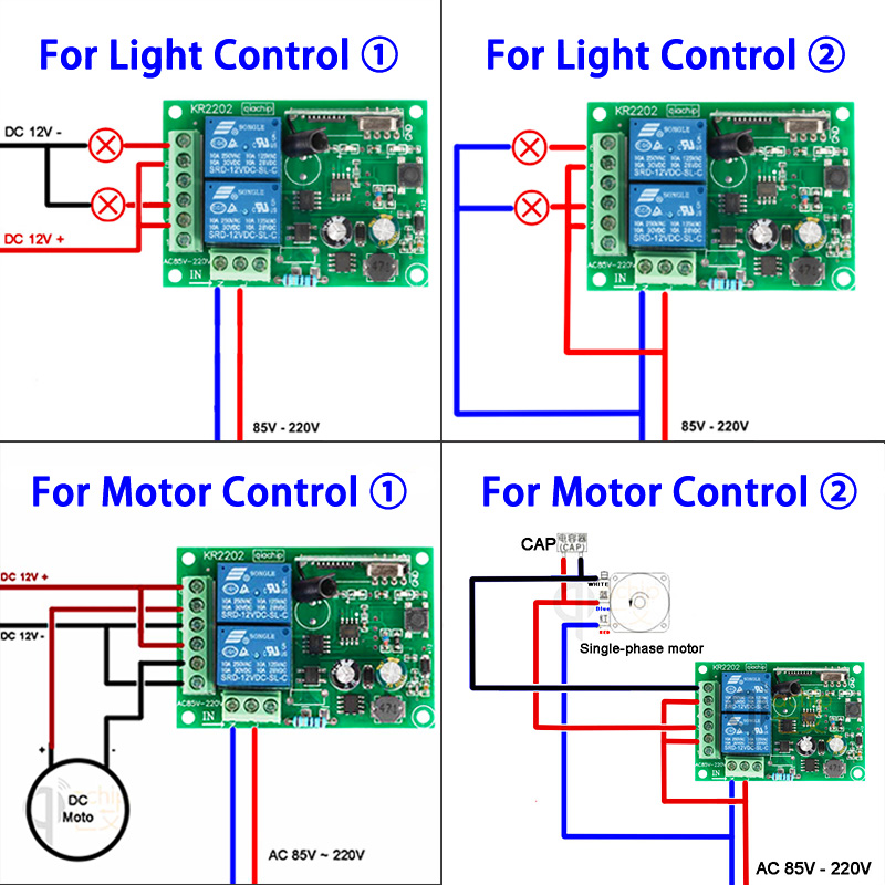 QACHIP 433 MHz AC 110V 220V 2C - Switch Opener Tool บทวิจารณ์และราคา