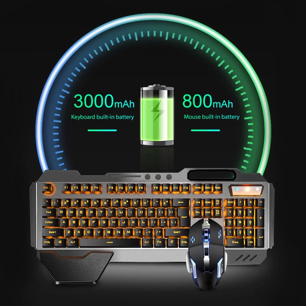 ชุดแป้นพิมพ์และเมาส์ไร้สาย2.4G - Gaming Keyboard Mouse Combo บทวิจารณ์และราคา