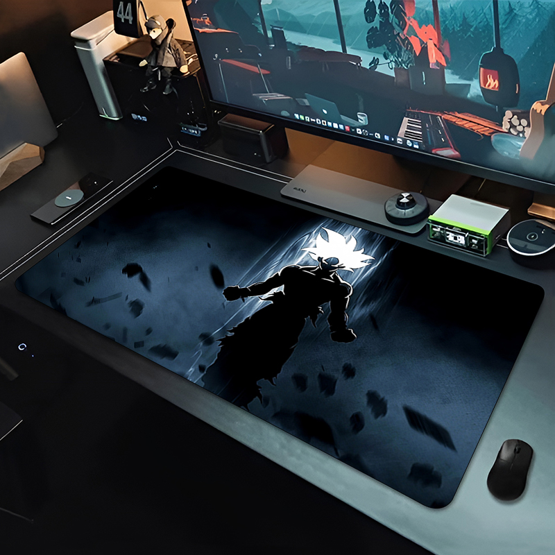 แผ่นรองเมาส์อนิเมะ DBZ สีดำ ลา - Gaming Keyboard Best บทวิจารณ์และราคา