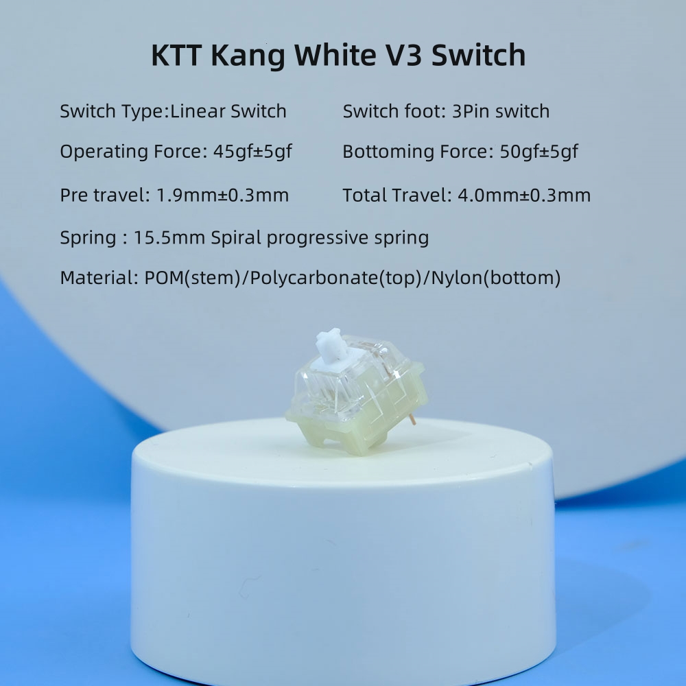 KTT Kang สวิตช์ V3สีขาวสวิตช์แ - Gaming Keyboard No Rgb บทวิจารณ์และราคา