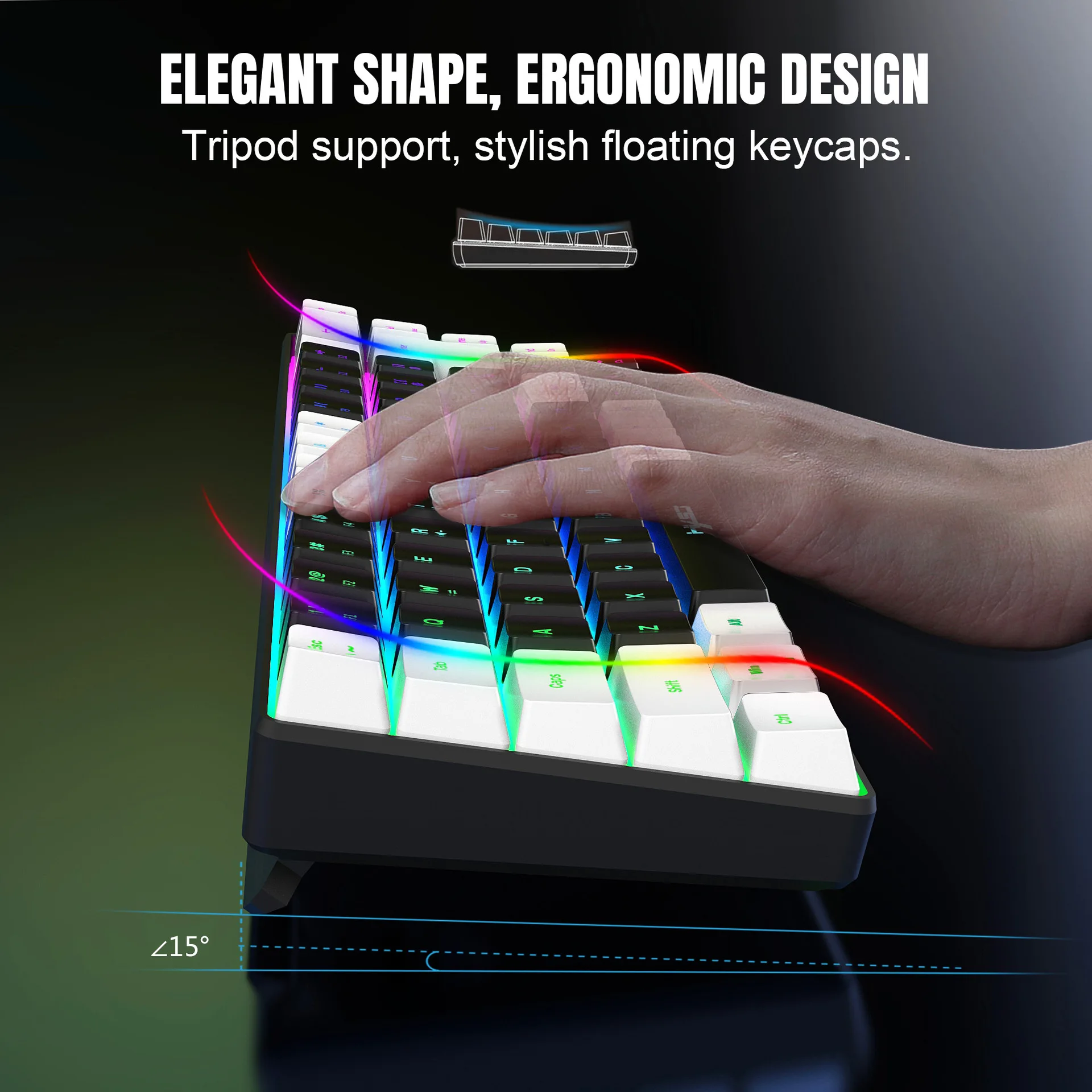 ชุดคีย์บอร์ดและเมาส์พร้อมไฟแบ็ - Gaming Keyboard Mouse Combo บทวิจารณ์และราคา