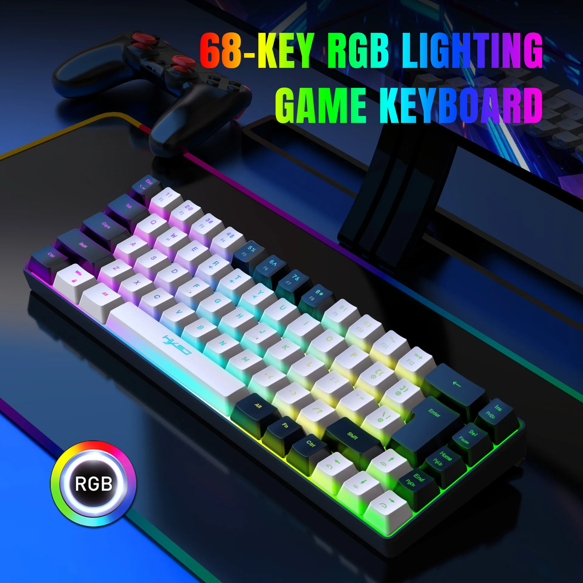 ชุดคีย์บอร์ดและเมาส์พร้อมไฟแบ็ - Gaming Keyboard Mouse Combo บทวิจารณ์และราคา