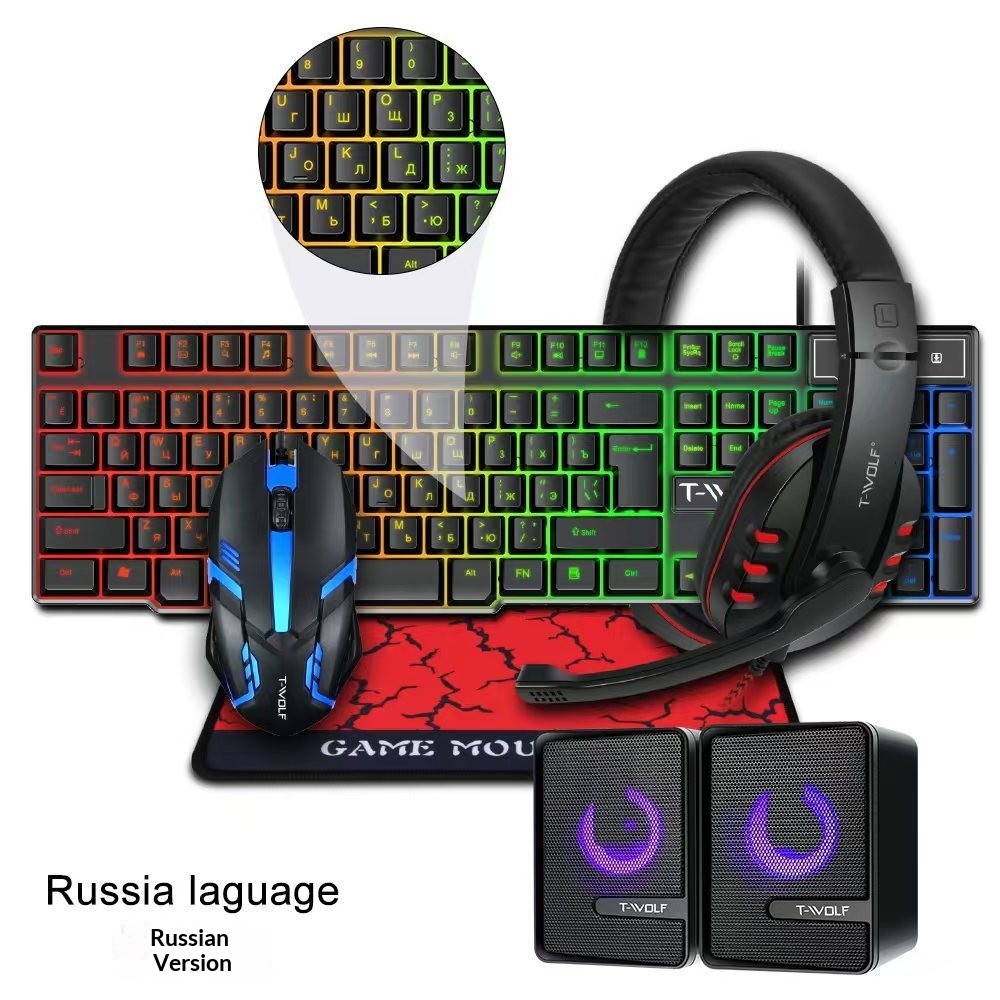 ชุดคีย์บอร์ดเกมมิ่ง 4 in 1 พร้ - Gaming Keyboard Mouse And Headset Combo บทวิจารณ์และราคา