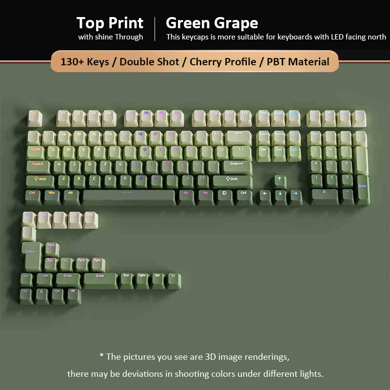 สีเขียวองุ่น Top-lit RGB Backl - Gaming Keyboard No Rgb บทวิจารณ์และราคา