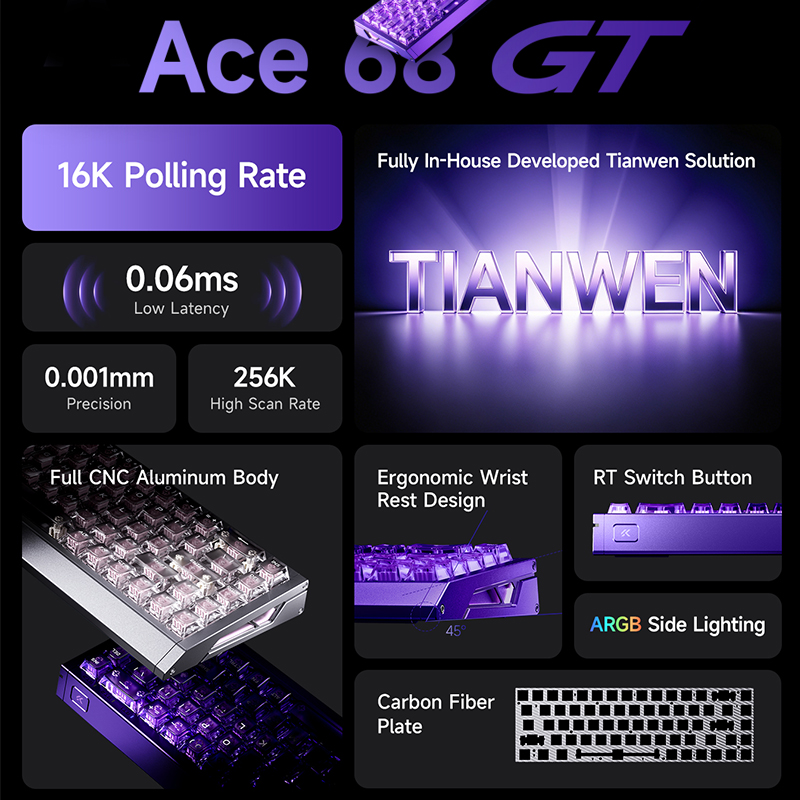 คีย์บอร์ดเกมมิ่ง MCHOSE Ace 68 - Gaming Keyboard Hot Swappable บทวิจารณ์และราคา