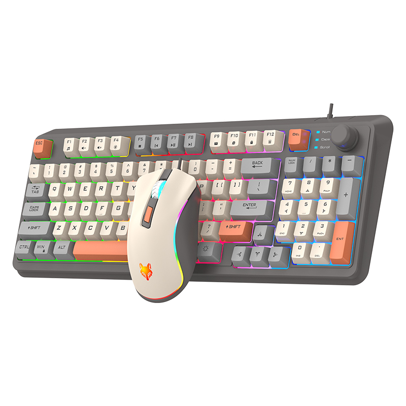 K820 USB เกมคีย์บอร์ดเมาส์ชุด  - Gaming Keyboard Mouse Combo บทวิจารณ์และราคา