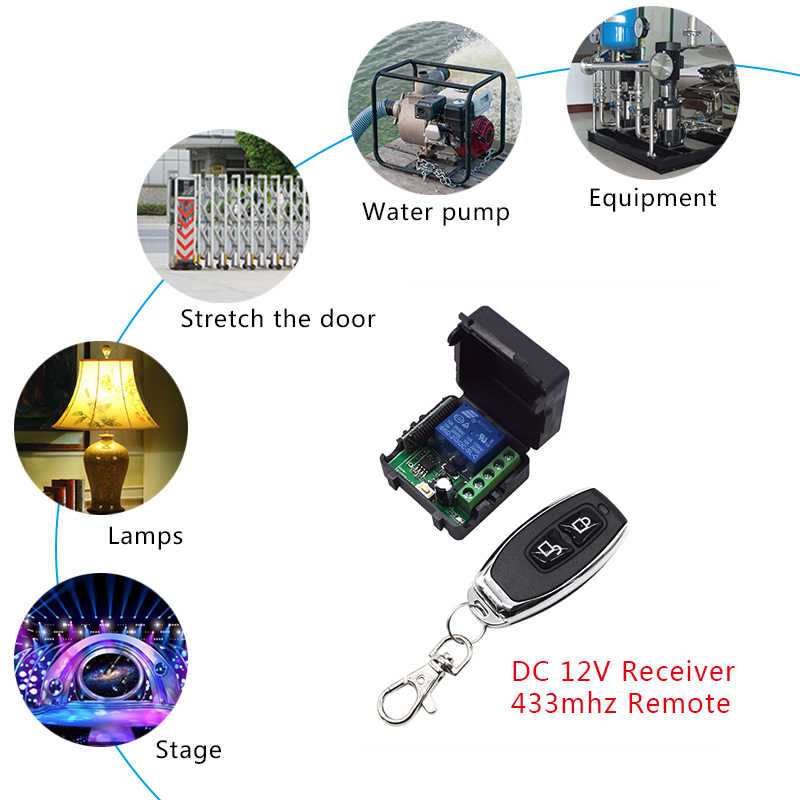 433 MHz DC 12V 24V 1 ช่องรีเลย - Switch Opener Tool บทวิจารณ์และราคา