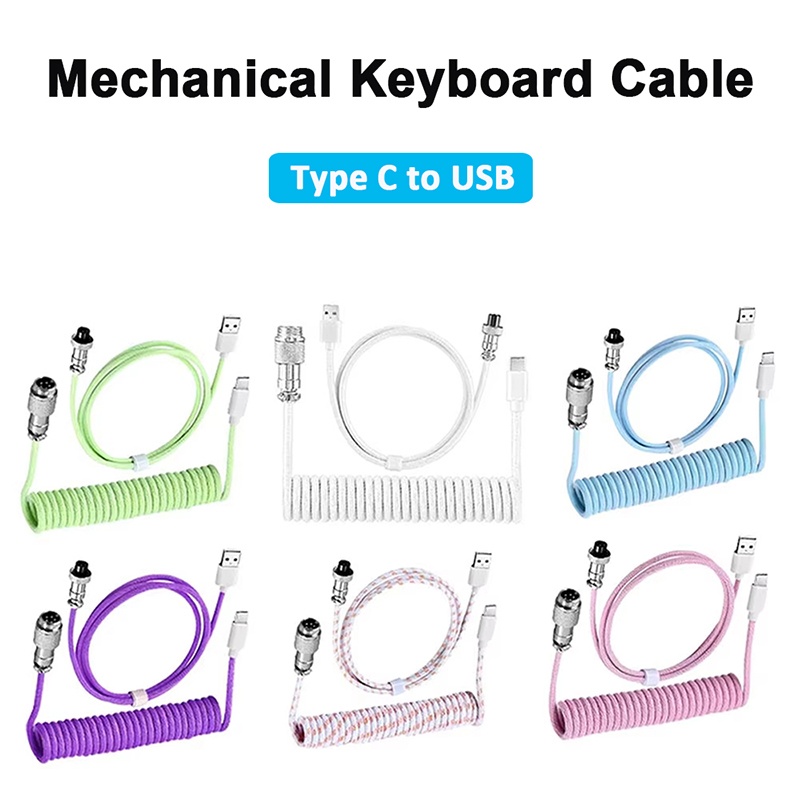 สายเคเบิลแบบขดสำหรับคีย์บอร์ดแ - Gaming Keyboard Type C บทวิจารณ์และราคา