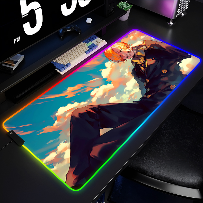 แผ่นรองเมาส์ RGB ลายอนิเมะวันพ - Gaming Keyboard No Rgb บทวิจารณ์และราคา