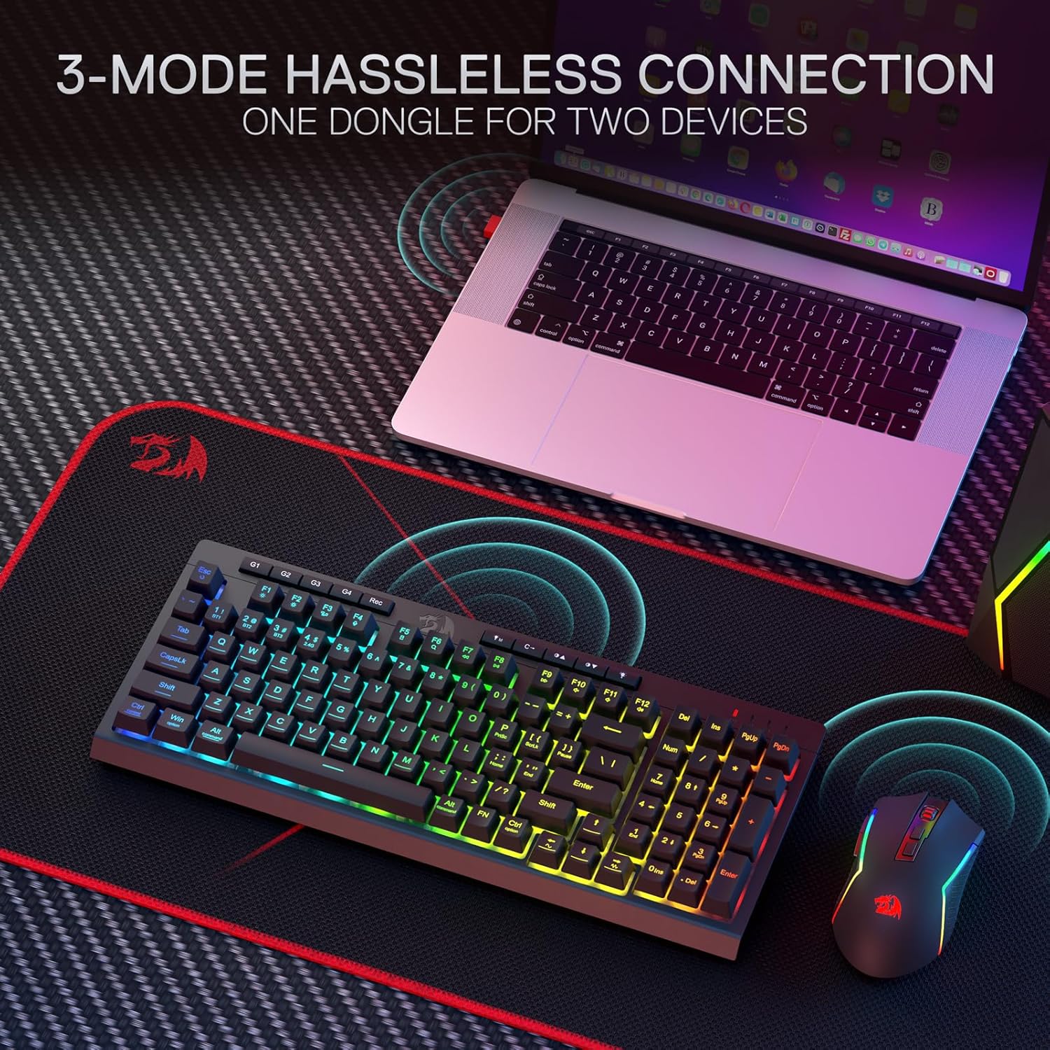 ชุดคีย์บอร์ดและเมาส์เกมมิ่งไร้ - Gaming Keyboard Extension บทวิจารณ์และราคา