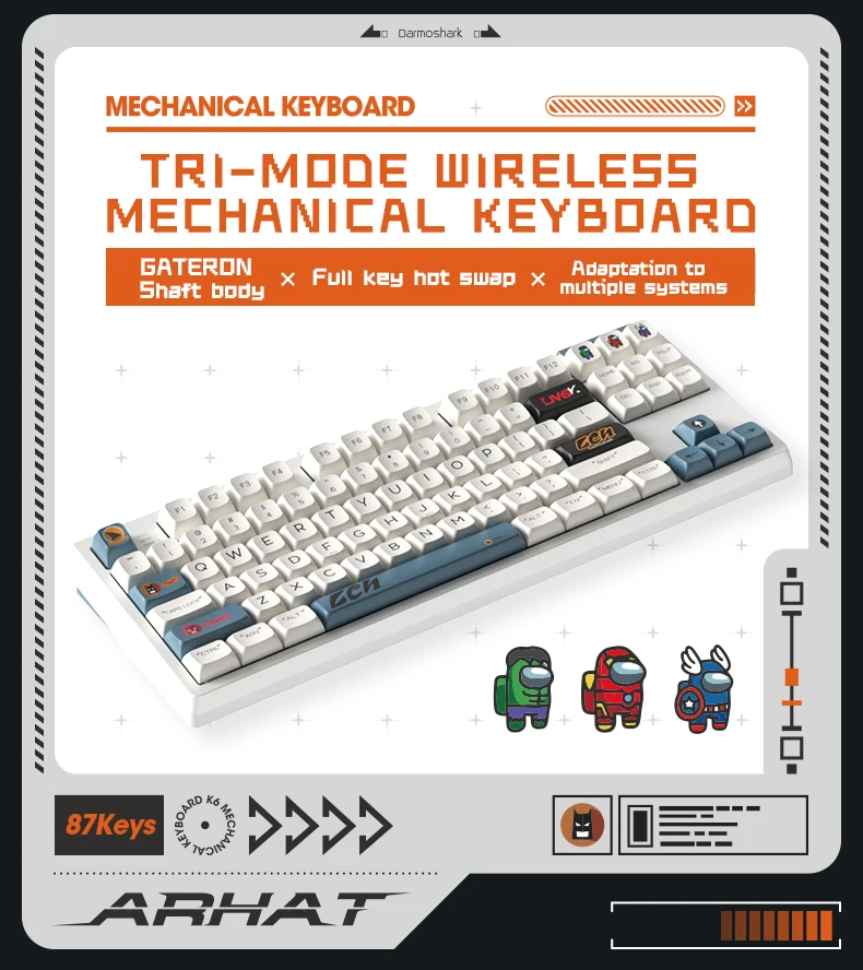# สําหรับ Darmoshark K6 ชุดคุณ - Gaming Keyboard Tkl บทวิจารณ์และราคา